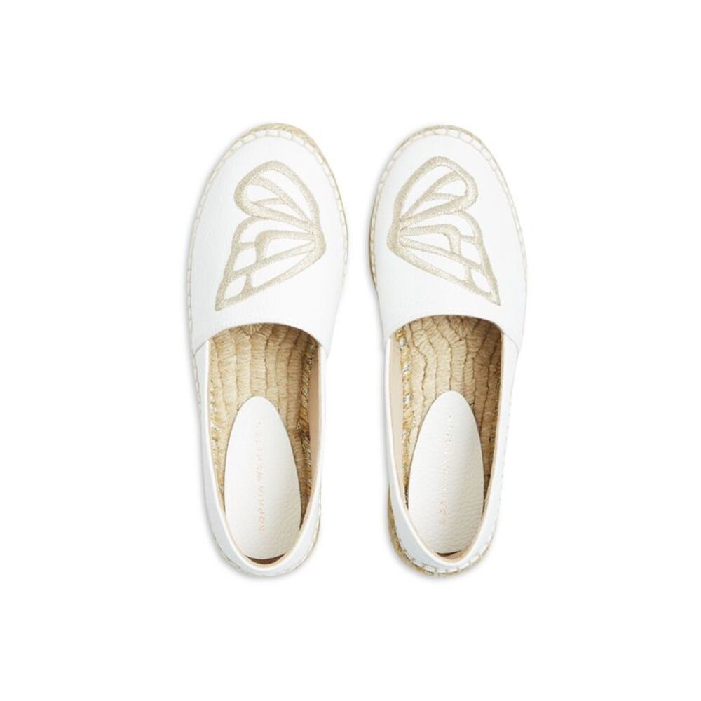 SOPHIA WEBSTER Women's White Butterfly Comfort Butterfly Flats - Picture 3 of 3